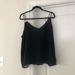 Black tank top